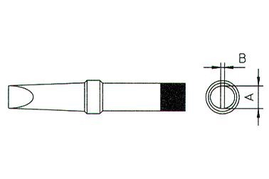 Tip screwdriver 4mm - screwdriver,, pt-b8
