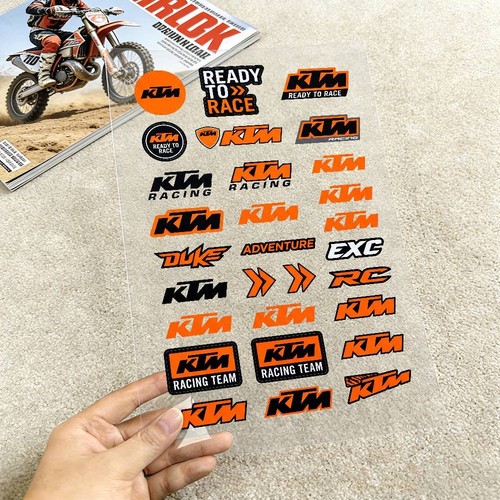 Ktm sticker sheet for bike - sticker, mx