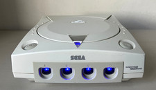 Region Free Sega Dreamcast Console, Blue LEDs, New Battery & Holder NTSC & PAL..