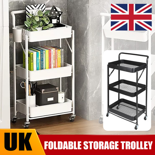 Tier folding trolley cart - 3,