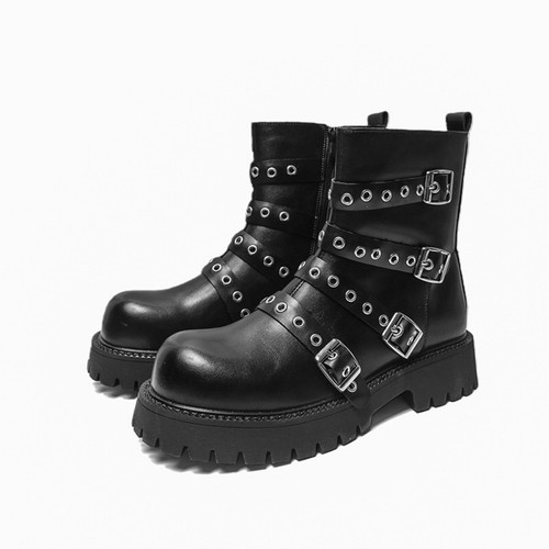 Mens platform combat boots - combat,