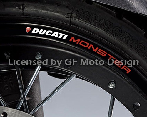 Ducati monster wheel decals - ducati,