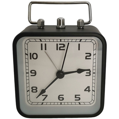 Square metal alarm clock - clock, 5