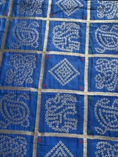Blue Silk Bandhani Duppatta