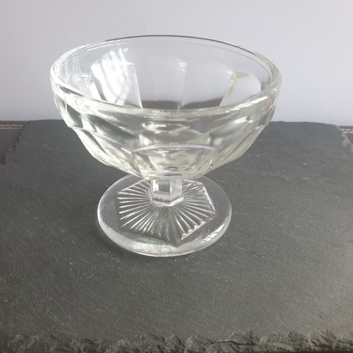 Vintage pressed glass dessert - vintage,
