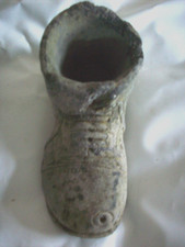 Small concrete boot garden