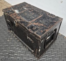 Vintage Black Metal Ammo Box