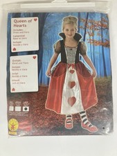 Queen Of Hearts Alice In Wonderland Fancy Dress World Book Day Large 7-8 Years