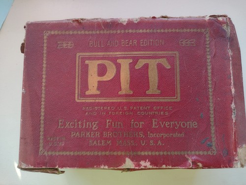 Vintage pit card game - card, by
