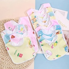Baby Bibs Blue Pink Waterproof