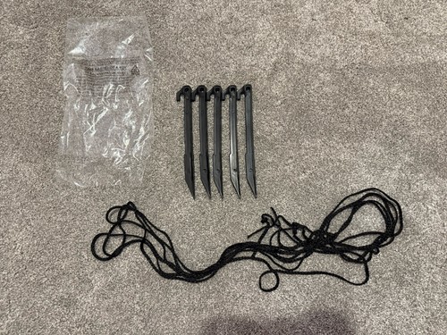 Stakes and ropes for - and,