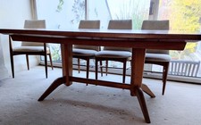 Retro Mid Century Gordon Russell Teak Extending Kitchen Dining Boardroom Table
