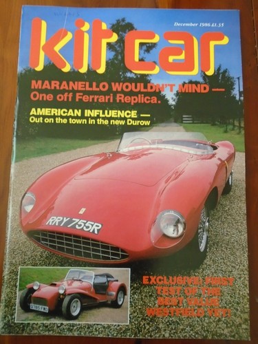 Kit car dec 1986 ferrari - kit,