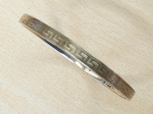 Antique rolled gold greek key - rolled,