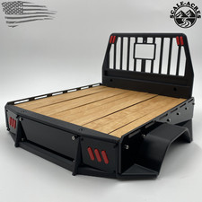 CEN Racing 1/10 RC Flatbed Kit– Custom Bed for F450 Dually Truck (Wood/Black)