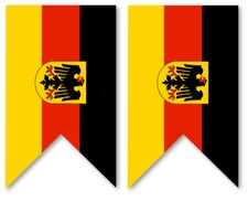 2 X GERMAN ENSIGN - FLAG SELF