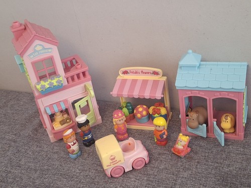 Elc happyland pink building - pink,