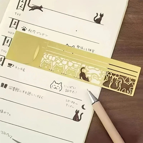 Cute cat bookmark double - 1, pc
