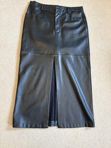 Faux leather skirt with - , front