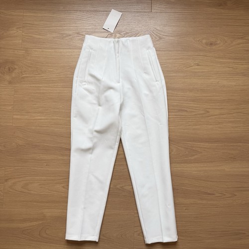 Zara white high waisted - white,