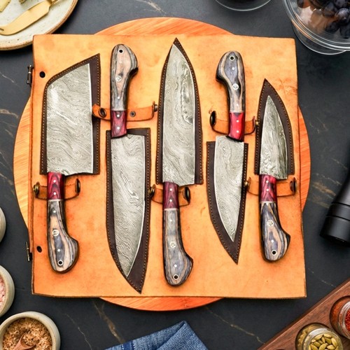 Handmade damascus steel chef - handmade,