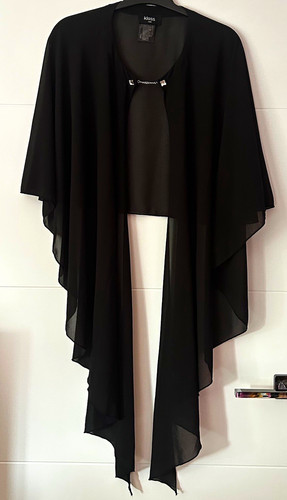 Klass black chiffon open - black,