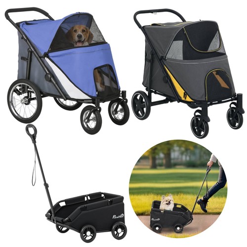 Foldable pet stroller wheels - stroller,