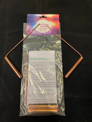 Pair copper dowsing rods - pair, of