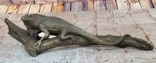 Vintage brass bronze lizard