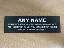 Personalised Home Pub Bar