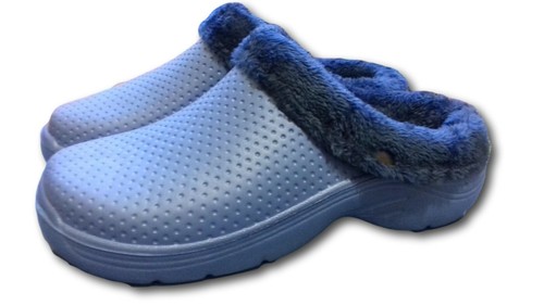 Adults fur lined clogs - fur,