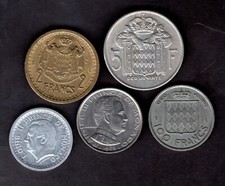Monaco Coinage; Choose denomination, date & price.
