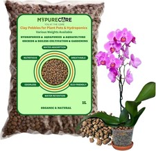 Clay Pebbles – 1L for Plant Pots & Hydroponics Growing Systems