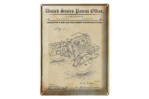 Metal sign patent 30x40 - , cm