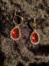 Stunning Red Crystal  Teardrop