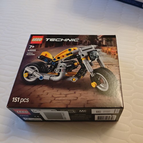 Lego technic yellow motorbike - technic,