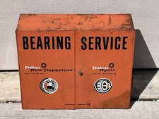 1950’s United Delco ~ Bearing Service ~   Metal Cabinet Display 