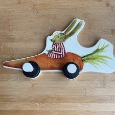 IKEA Fabler Kids Room Decor Wall Hooks Coat Hanger Rabbit Bunny Carrot Race Car