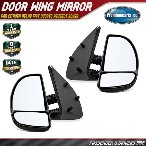 Pair manual wing mirror - pair,