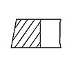 1 x New Genuine Mahle piston ring set Mercedes Smart 66.50 1.2 1.5 2.5