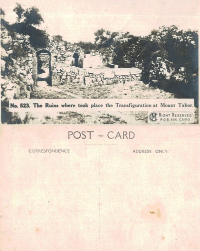 Vintage postcard ruins of - vintage,