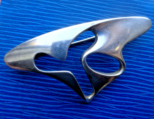 Georg jensen silver brooch - jensen,