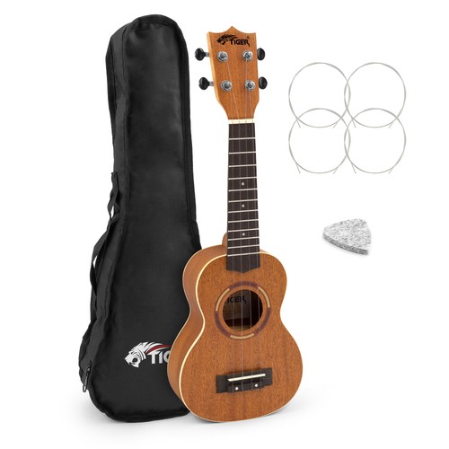 Tiger wooden body top soprano - wooden,