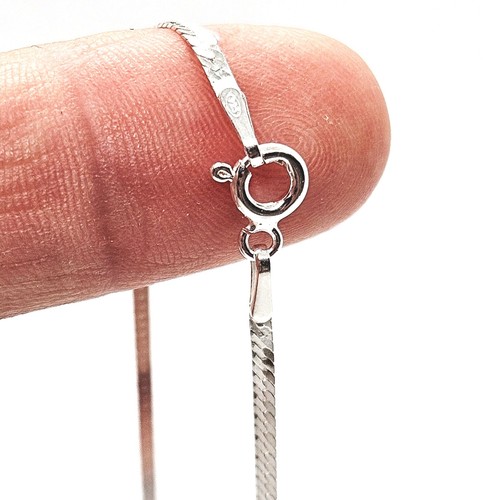 Silver chain necklace - silver,