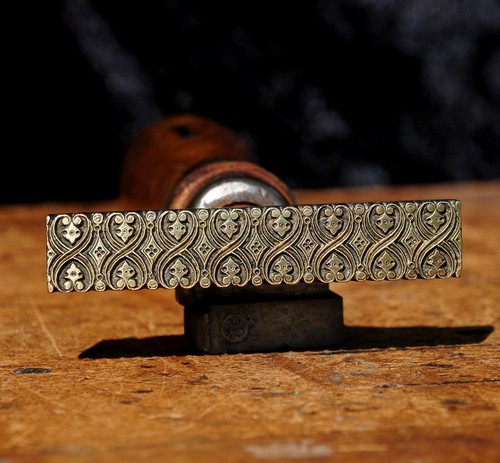 Brass bookbinder hand tool - brass,