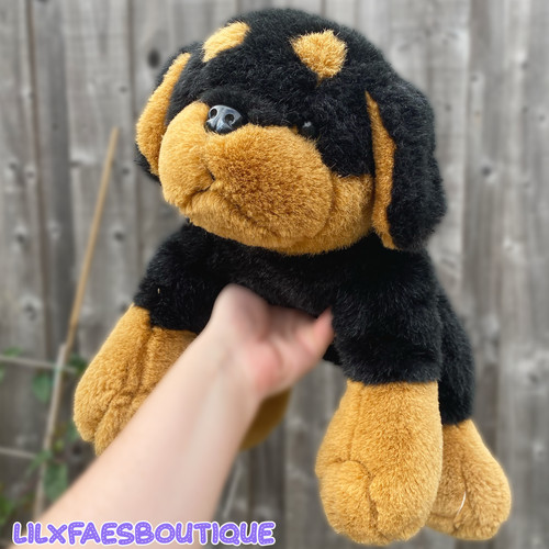 Rottweiler dog soft toy - 13",