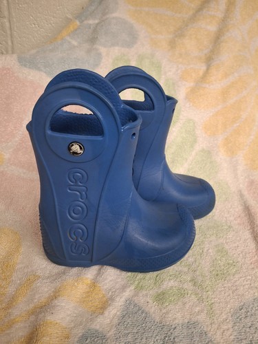 Blue crocs handle rainboot - crocs,
