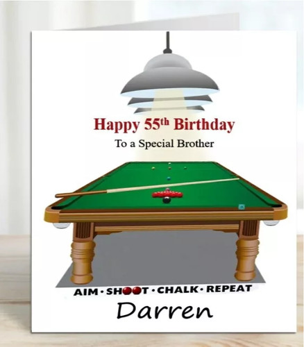 Personalised birthday card - personalised,
