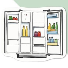 'Open Fridge' Decal Stickers (DW048060)