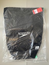 Speedo Pool Bag - Swimming Kit Bag - Black/Green New